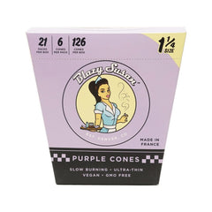 Blazy Susan Purple 1-1/4 Pre Rolled Cones | Full Box