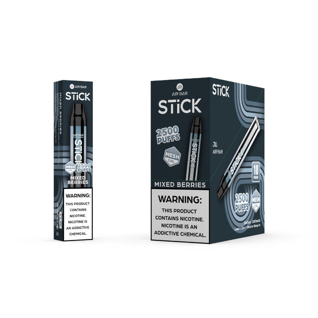 AirBar Stick 2500 Puffs Disposable Vape (Display Of 5)