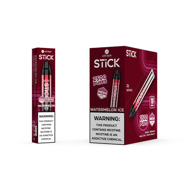 AirBar Stick 2500 Puffs Disposable Vape (Display Of 5)