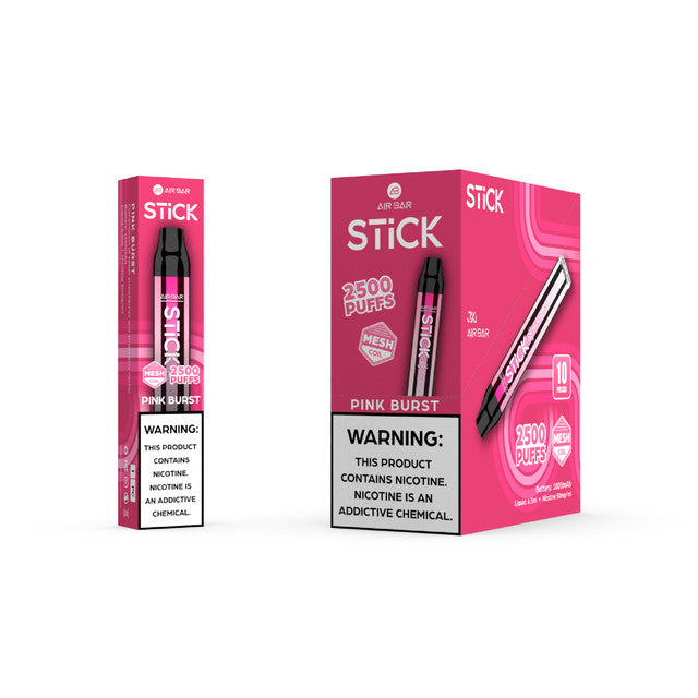 AirBar Stick 2500 Puffs Disposable Vape (Display Of 5)