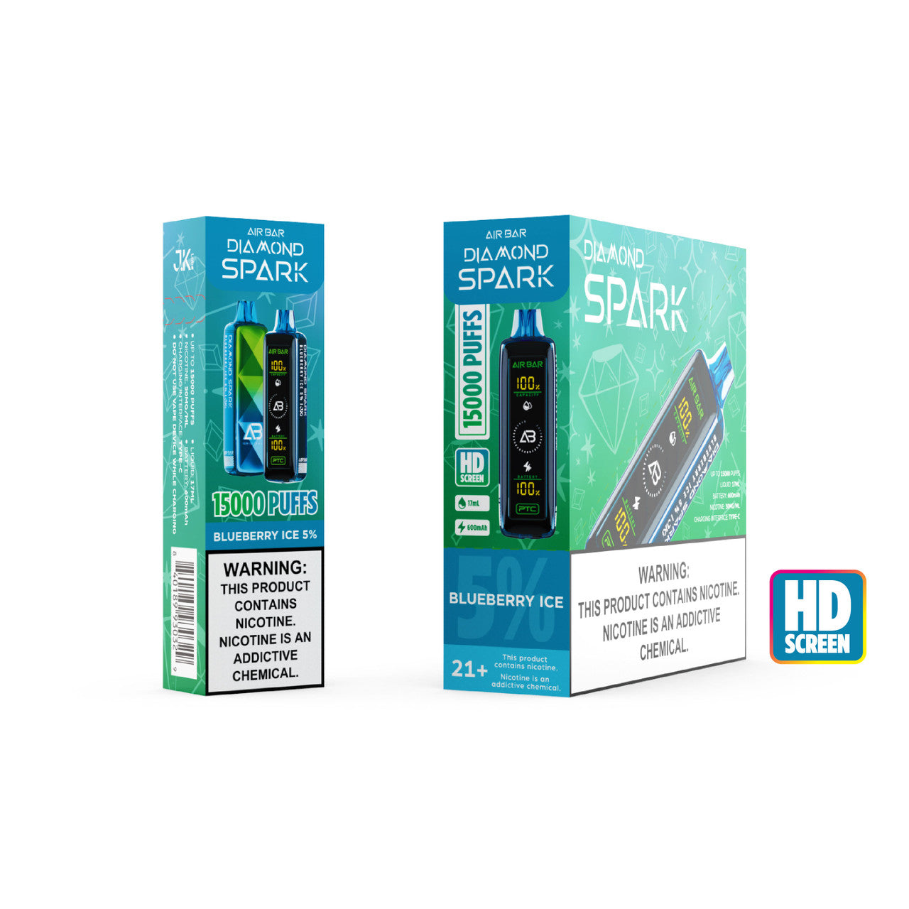 AirBar Diamond Spark 15000 Puffs (Display Of 5)