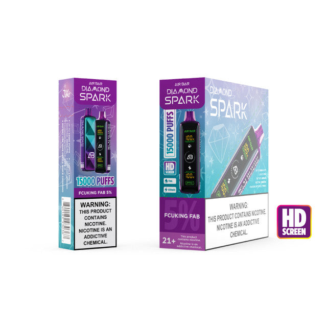 AirBar Diamond Spark 15000 Puffs (Display Of 5)