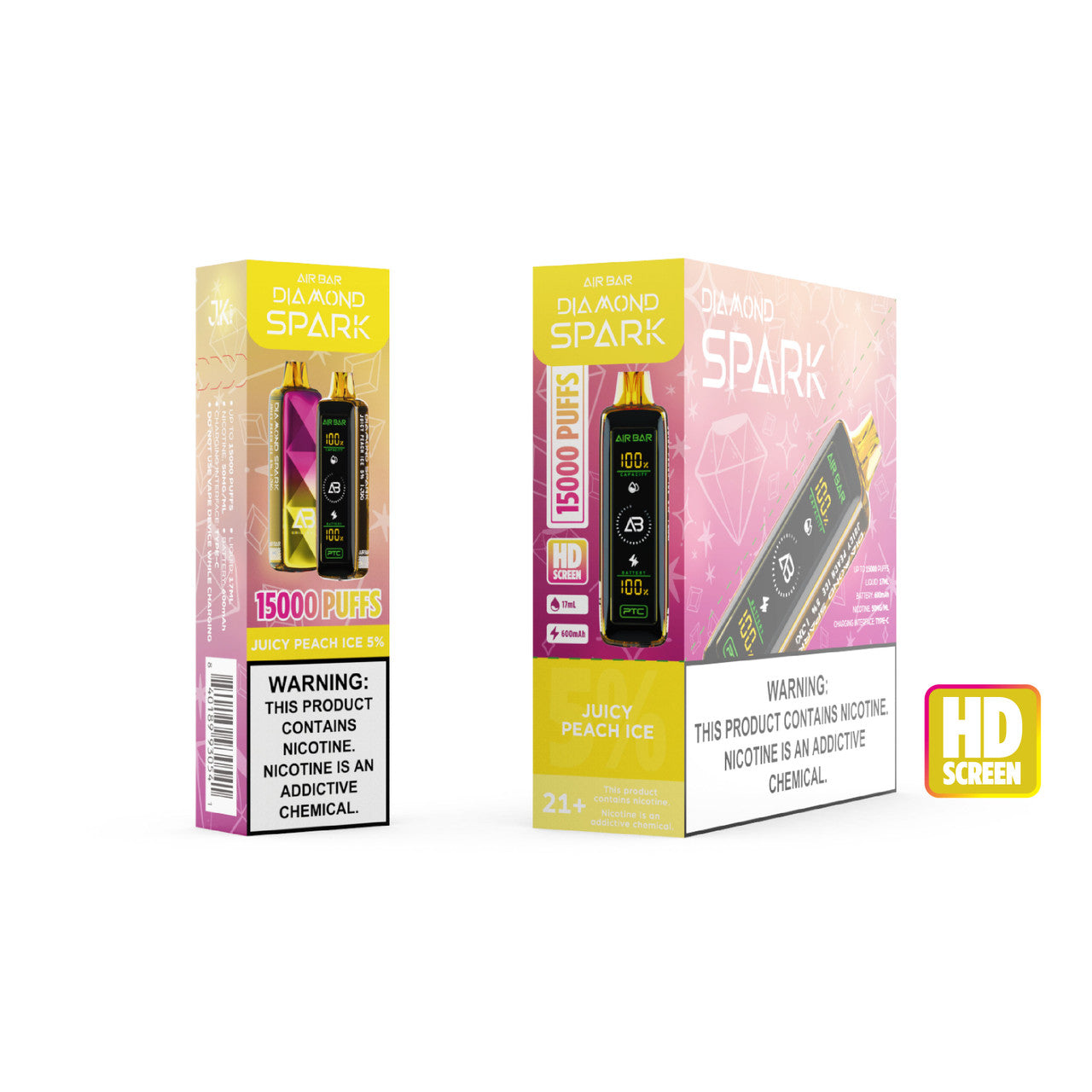 AirBar Diamond Spark 15000 Puffs (Display Of 5)