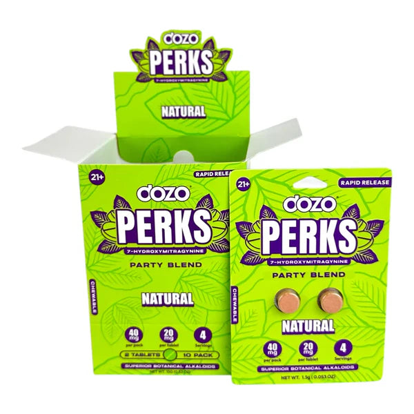 DOZO PERKS 7-Hydroxymitragynine (2ct) - 40mg each pack