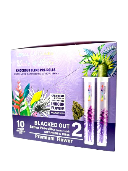 Wake&Bake 10 Pack Pre Roll Display Box