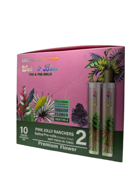 Wake&Bake 10 Pack Pre Roll Display Box