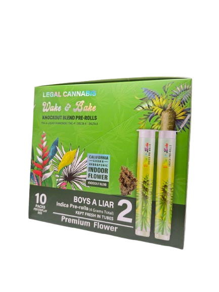 Wake&Bake 10 Pack Pre Roll Display Box