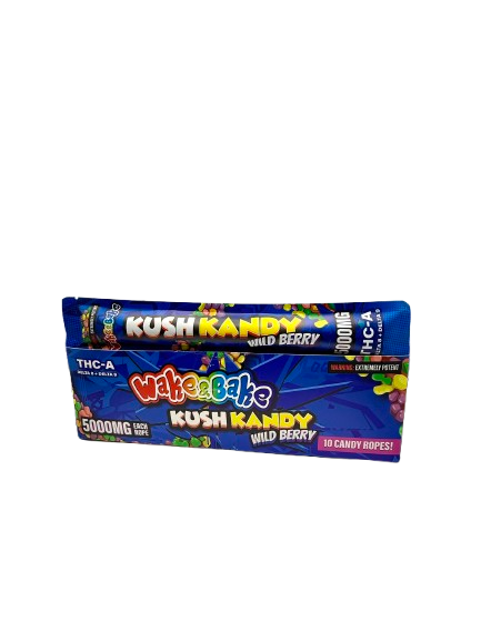 Wake&Bake 5000MG Kush Kandy 10 Candy Ropes