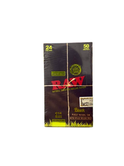 RAW Natural Unrefined Rolling Papers 50 Leaves Per Pack 24 Per Box