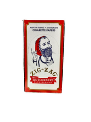 ZIG-ZAG Kutcorners Slow Burning Cigarette Papers 24 Booklets