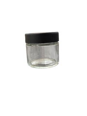 60 ML Clear Glass With Black Top