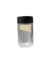 Big Clear Jar With Black Top
