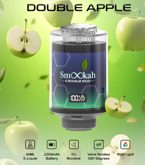 Smookah Disposable 2 in 1 Hookah Head