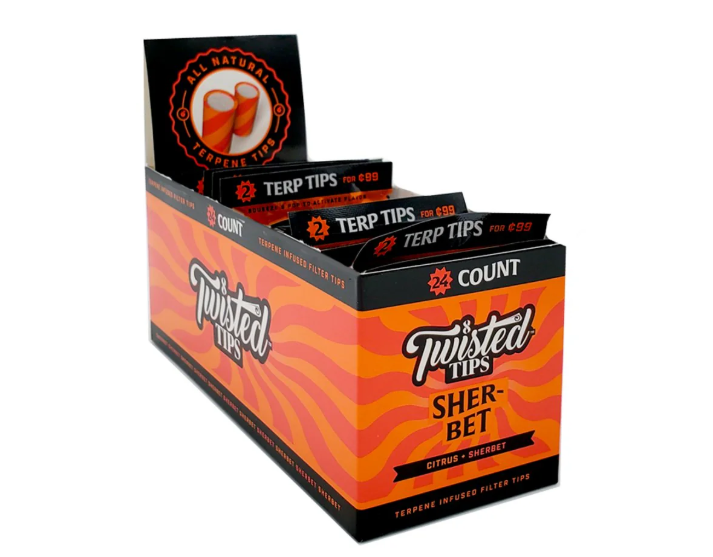Twisted Tips Flavored Terpene Infused Filter Tips