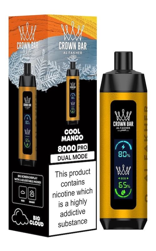 Al Fakher Crown Bar 8000 0.5% (PACK OF 5)