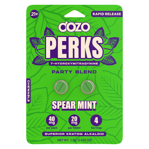 DOZO PERKS 7-Hydroxymitragynine (2ct) - 40mg each pack